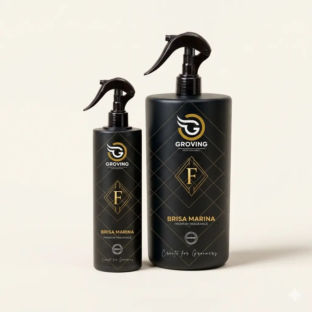 Set de fragancias premium You Can de Groving Professional en presentaciones para peluquería y spa canino.
