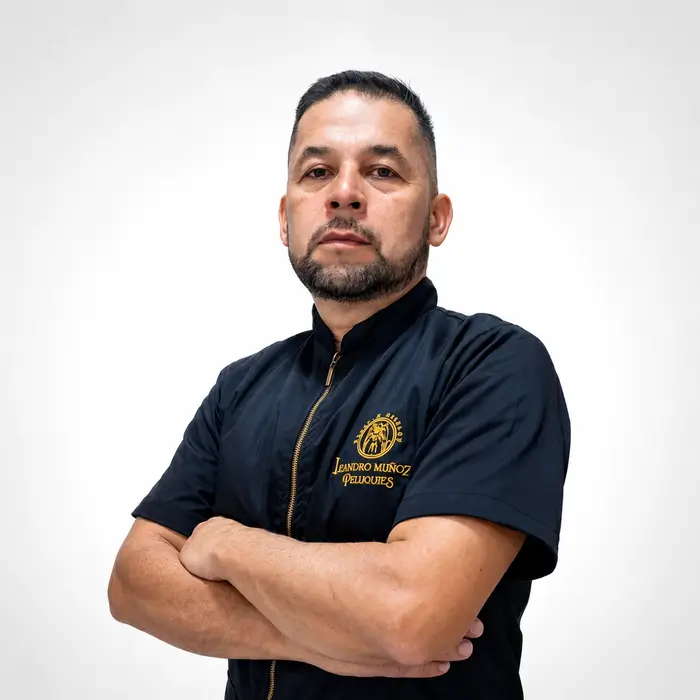 Fotografía de Leandro Muñoz, Groomer profesional en Pasto y embajador de la cosmética Groving Professional para spas caninos.