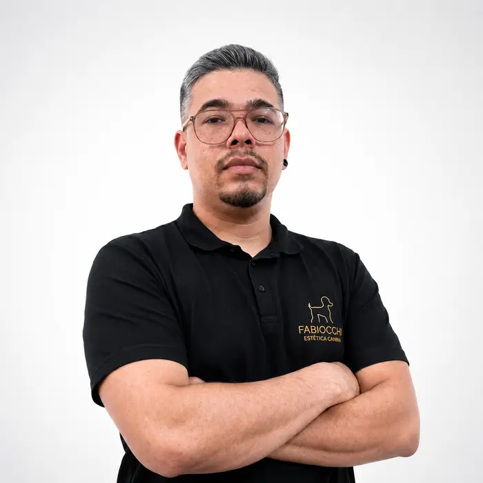Fotografía de Manuel Fabiochhi, Groomer profesional en Caracas y embajador internacional de Groving Professional para spas caninos.