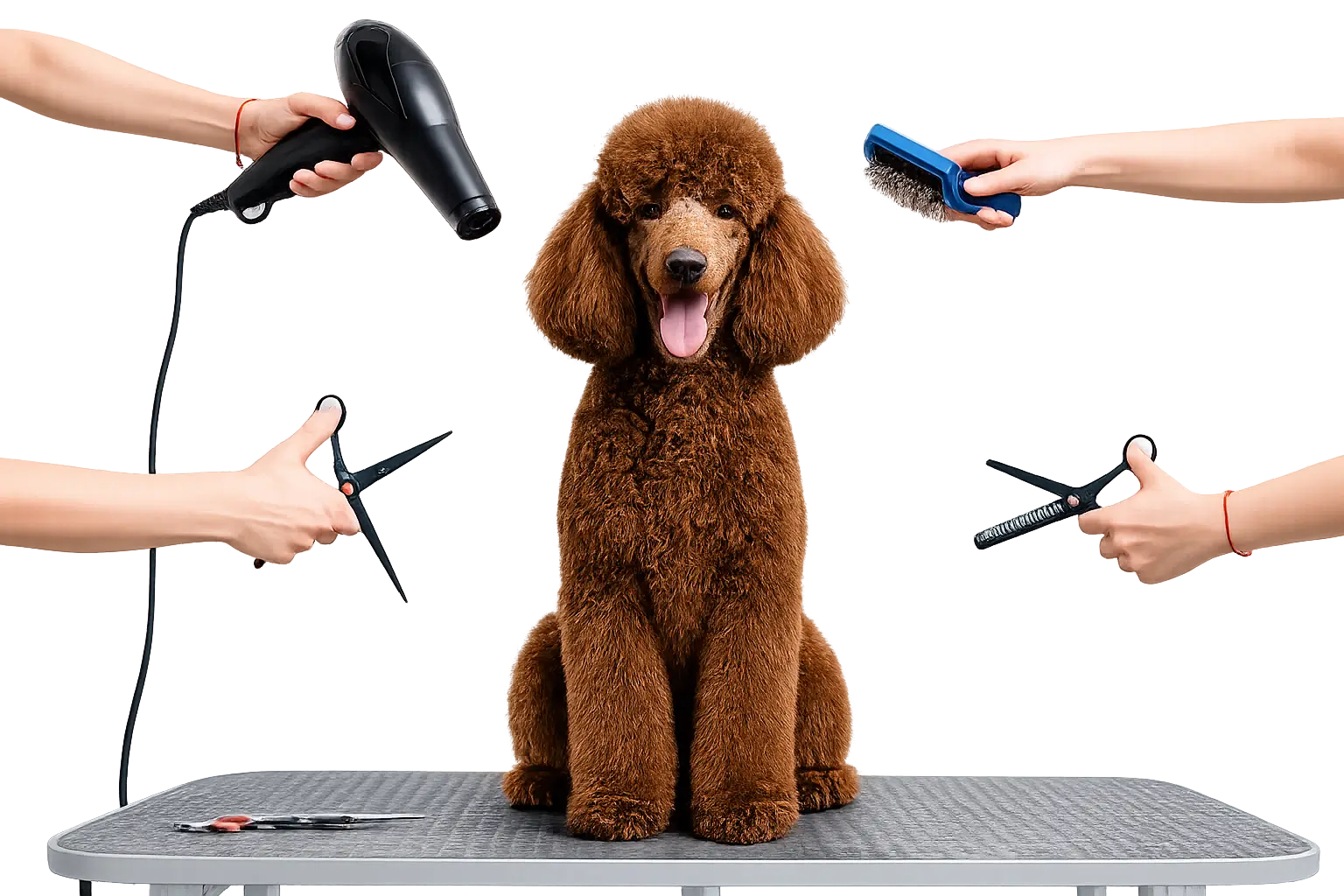 Equipo oficial de Groomers Groving Professional, referentes en cosmética de alta gama para salones y spas.